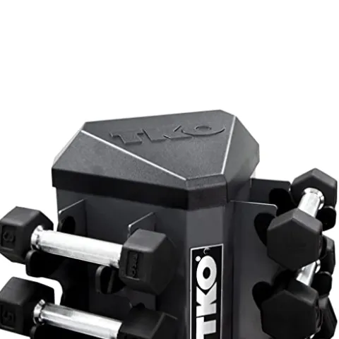 TKO 8 Pr. Vertical Dumbbell Rack Gray