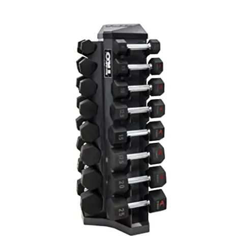 TKO 8 Pr. Vertical Dumbbell Rack Gray