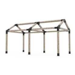 TOJAGRID Grid 30 Double Pergola Kit for 6×6 Wood Posts