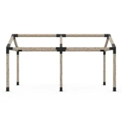 TOJAGRID Grid 30 Double Pergola Kit for 6×6 Wood Posts