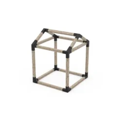 TOJAGRID Grid 30 Single Pergola Kit with Base for 6×6 Wood Posts