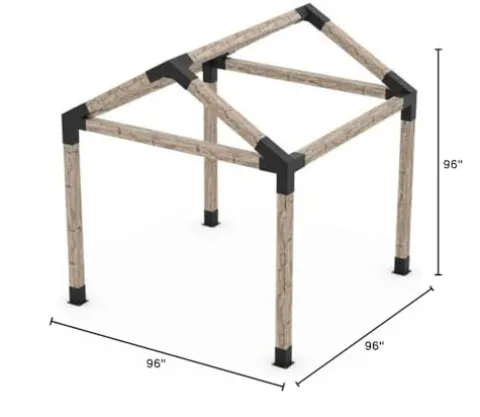 TOJAGRID Pergola Kit for 6×6 Wood Posts