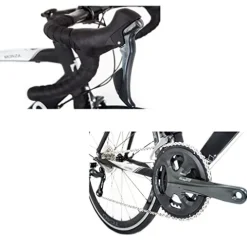 Tommaso Monza Sport Bike Performance Aluminum Road Bike Carbon Shimano Tiagra 24 Speeds Road Bicycle Matte Black