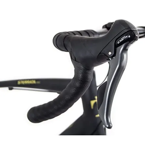 Tommaso Sterrata Sport Performance Aluminum Gravel Bike Carbon Shimano Claris 24 Speeds Road Bicycle Black/Gold