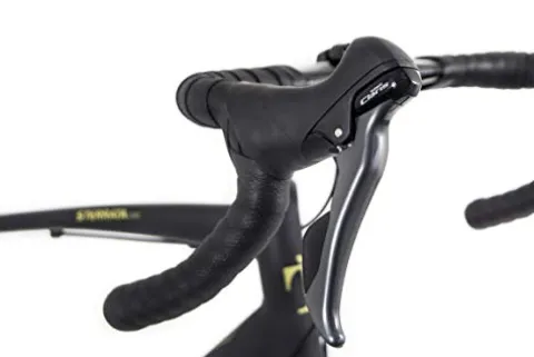 Tommaso Sterrata Sport Performance Aluminum Gravel Bike Carbon Shimano Claris 24 Speeds Road Bicycle Black/Gold