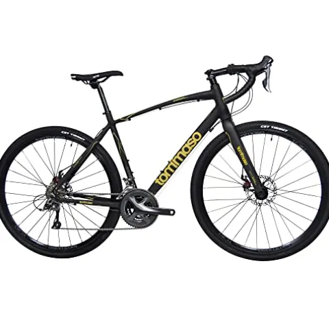 Tommaso Sterrata Sport Performance Gravel Bike Black/Gold 58cm