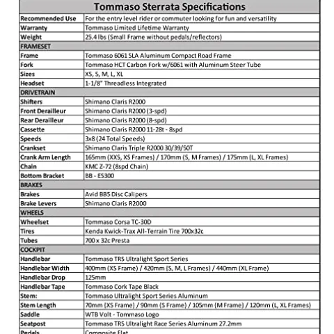 Tommaso Sterrata Sport Performance Gravel Bike Black/Gold 58cm