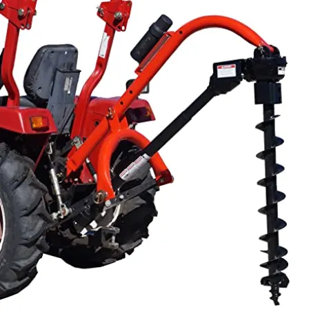 Tool Tuff Pole-Star 650 3-Point Post Hole Digger with 6″ & 12″ Augers