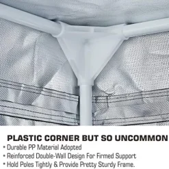 TopoLite Hydroponic Grow Tent Complete Kit with 1200W LED Light and 6″ Carbon Filter 48″x48″x80