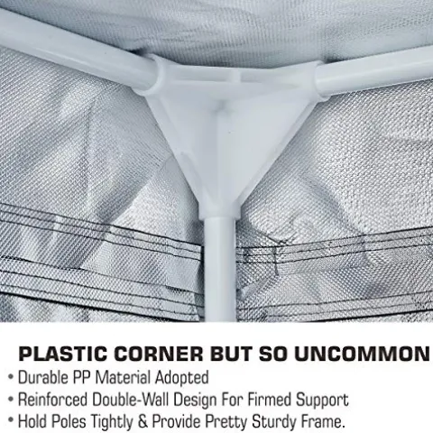 TopoLite Hydroponic Grow Tent Complete Kit with 1200W LED Light and 6″ Carbon Filter 48″x48″x80