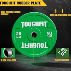 ToughFit Olympic Bumper Plates 370LB Set