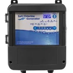9TRADING Salt Water Pool Chlorine Generator System Chlorinator Gray
