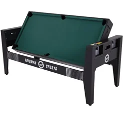 Triumph Sports 72″ 4 in 1 Multi-Game Swivel Table Black