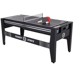 Triumph Sports 72″ 4 in 1 Multi-Game Swivel Table Black