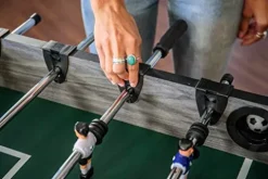 Triumph Sports 56″ Medford Foosball Table Grey Wood Laminate