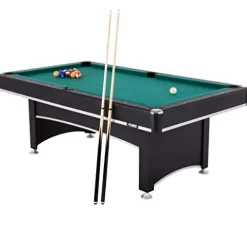 Triumph Sports Phoenix 7’ Billiard Table with Table Tennis Conversion Top Black Green