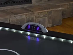 Triumph Sports USA Lumen-X Lazer 6’ Interactive Air Hockey Table Blue-Black