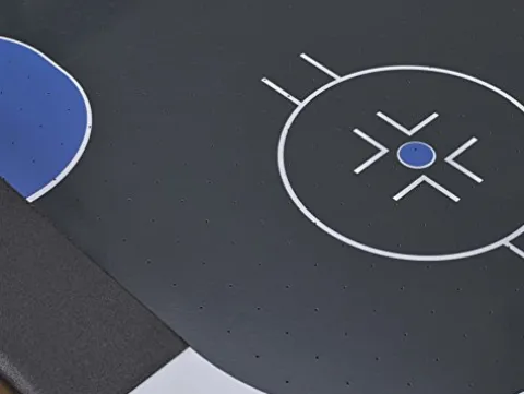 Triumph Sports USA Lumen-X Lazer 6’ Interactive Air Hockey Table Blue-Black