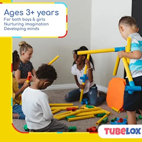 Tubelox Deluxe Building Toys Set 220 Pieces Multicolor