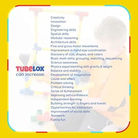 Tubelox Deluxe Building Toys Set 220 Pieces Multicolor