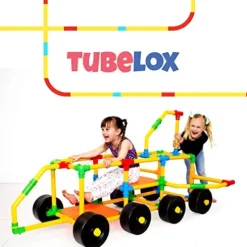 Tubelox Deluxe Building Toys Set 220 Pieces Multicolor