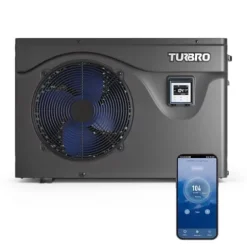 TURBRO Beluga Series 50,000 BTU Pool Heat Pump WiFi Timer Black