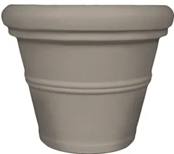 Tusco Products Rolled Rim Garden Planter 42-Inch Safari
