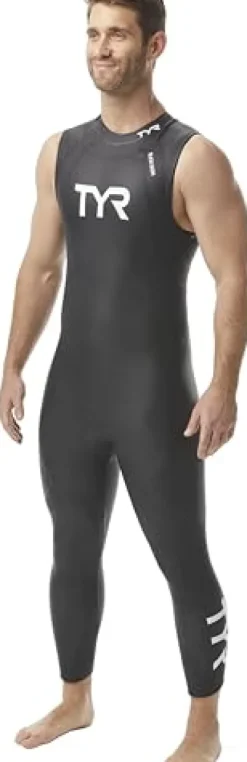 TYR Men’s Hurricane Wetsuit Cat 1 Sleeveless Black