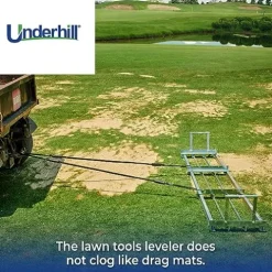 Underhill 72 Inch Lawn Spreader Metal Stainless Steel Steel