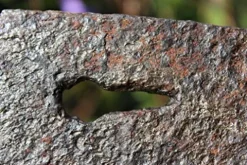 Unknown European Medieval German Iron Axe with Key-Shape Hole #12A Black