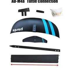 UP SURF Aluminum Hydrofoil AD-H3 with 3K Carbon Wings AD-M4a Mast 700mm