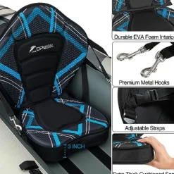 UPWELL 13’6″ Inflatable Kayak Drop Stitch Floor 1-2 Person Desert Sand