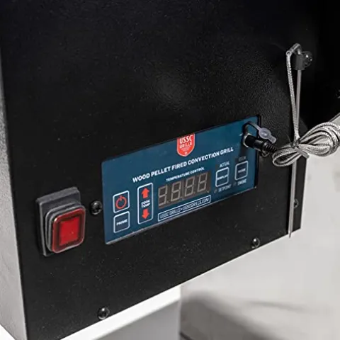 USSC Grills USG890SS Stainless Steel Wood Pellet Grill and Smoker Black