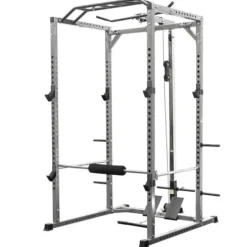 Valor Fitness BD-41 Power Rack with Multi-Grip Chin-Up Bar & LAT Pull Attachment