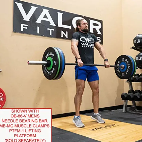 Valor Fitness BPP-180B Bumper Plate 180 lb Set Black