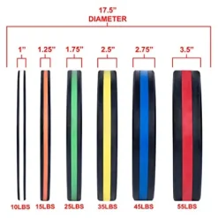 Valor Fitness BPP-270B Bumper Plate 270 lb Set