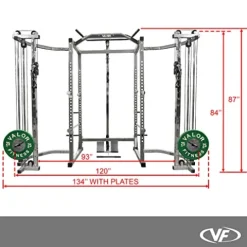 Valor Fitness Cable Crossover & Lat Pull Power Rack Bundle – BD-11BCCL Power Rack w/ Cable Crossover & Lat Pull