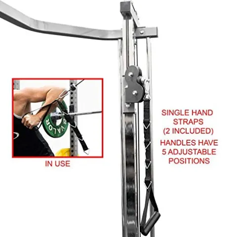 Valor Fitness Cable Crossover & Lat Pull Power Rack Bundle – BD-11BCCL Power Rack w/ Cable Crossover & Lat Pull