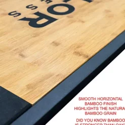 Valor Fitness Deadlift Platform Steel and Bamboo – Protective Rubber Flooring
