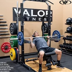 Valor Fitness Half Rack Squat Machine Black