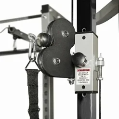 Valor Fitness Heavy Duty Power Rack – Squat Rack – Chrome Pull Up Bar and Power Cage Black
