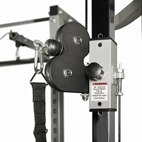 Valor Fitness Heavy Duty Power Rack – Squat Rack – Chrome Pull Up Bar and Power Cage Black