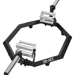 Valor Fitness OB-HEX Super Hex Trap Bar Black and Chrome
