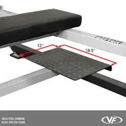 Valor Fitness Olympic Bench with Spotter Metallic Grey and Black