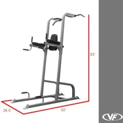 Valor Fitness Power Tower Dip Station Silver