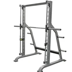 Valor Fitness Smith Machine Home Gym Equipment Metallic Grey