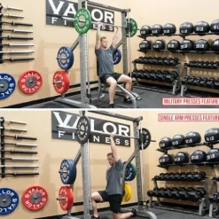 Valor Fitness Smith Machine Home Gym Equipment Metallic Grey