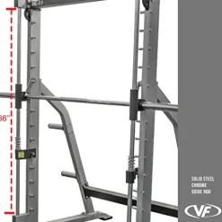 Valor Fitness Smith Machine Multi-Function Power Cage Silver
