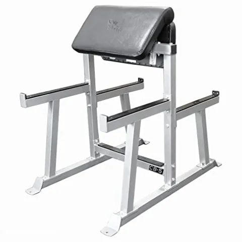 Valor Fitness Standing Preacher Curl Bench Station for Bicep Arm Curling – CB-5 Standing Preacher Curl Station
