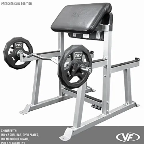 Valor Fitness Standing Preacher Curl Bench Station for Bicep Arm Curling – CB-5 Standing Preacher Curl Station